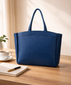 Curved Tote - Blue