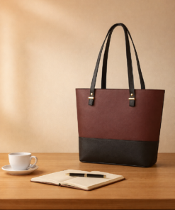 BELLA 1PC- MAROON & BLACK