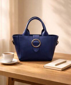 Round Lock Bag - Blue