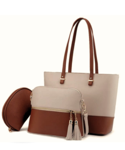 BELLA 3PC - BEIGE & BROWN