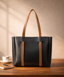 Double Handle Bag - Black