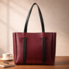 Double Handle Bag - Maroon
