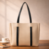 Double Handle Bag - Beige